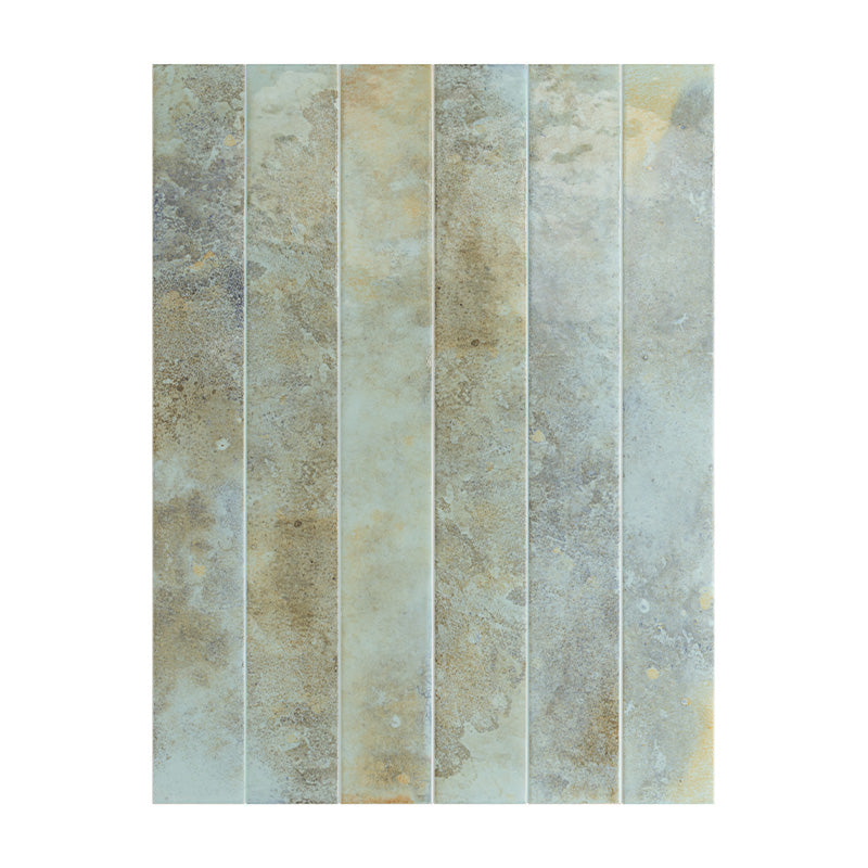 Jumairah Aqua Green wall tiles 5x40cm, displaying a soft aqua colour with gentle variation and an organic, handcrafted look.