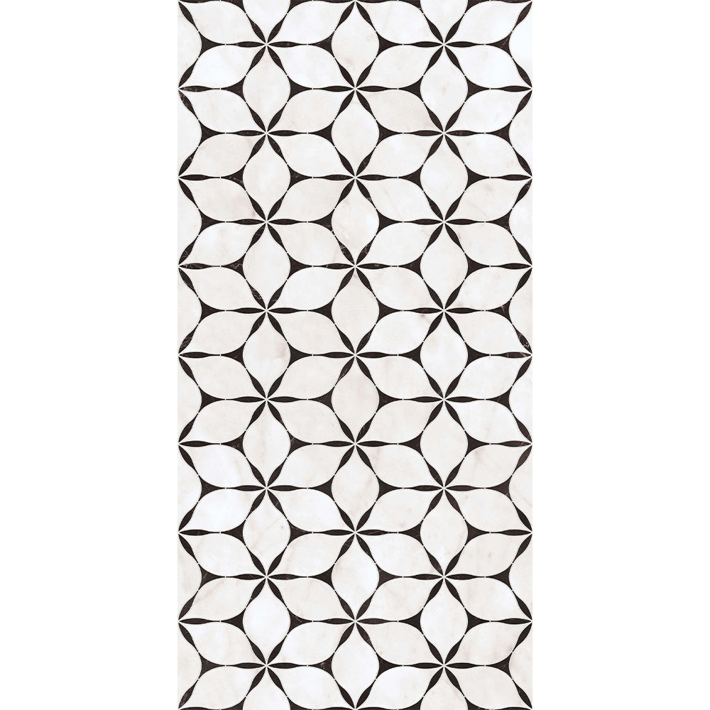 CUT TILE SAMPLE | Lucca Flowers | 3D Décor | 60cm x 120cm