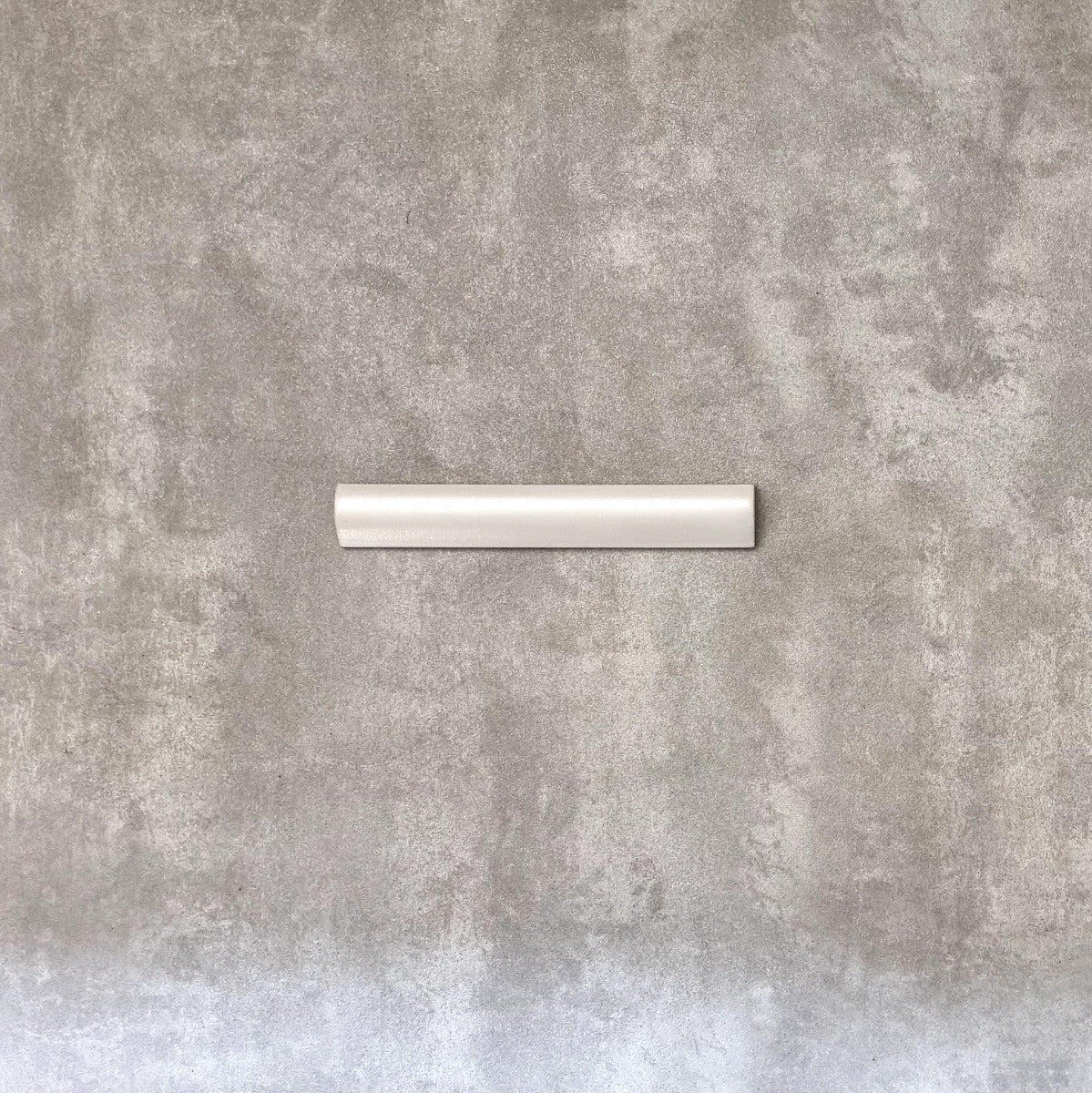 FULL BULLNOSE SAMPLE Zellige OYSTER Pencil Bullnose Border Tile 3cm x 20cm